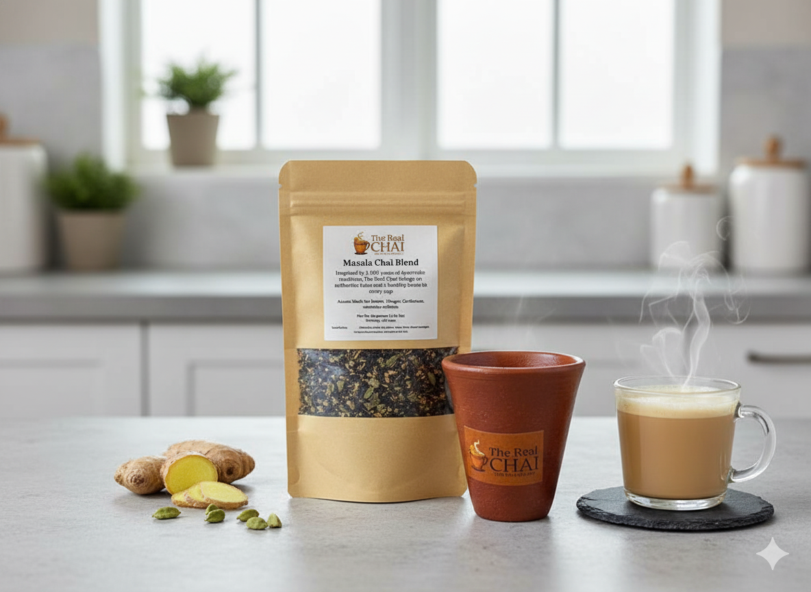 Chai Blend and Clay Cups Gift